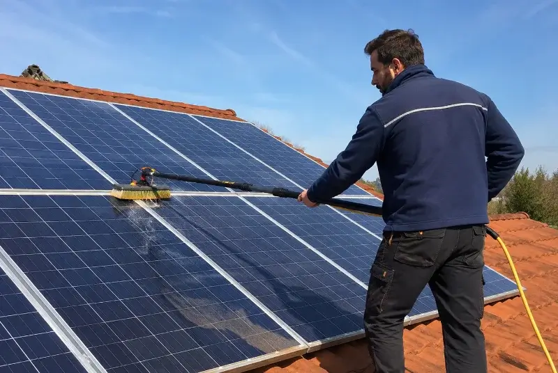 Nettoyage et entretien de panneaux solaires à Groléjac